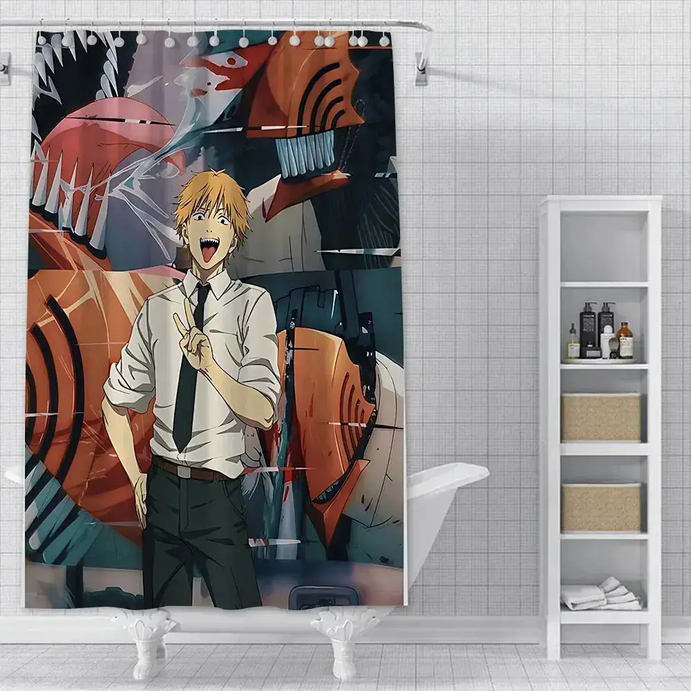 Anime Denji Shower Curtain