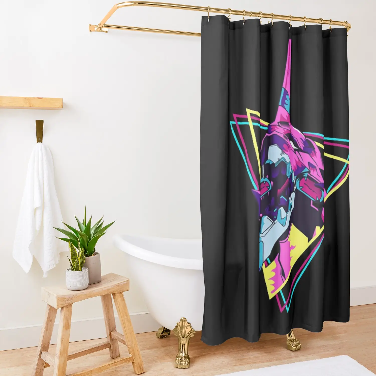 Anime Eva 01 Shower Curtain Anime Shop