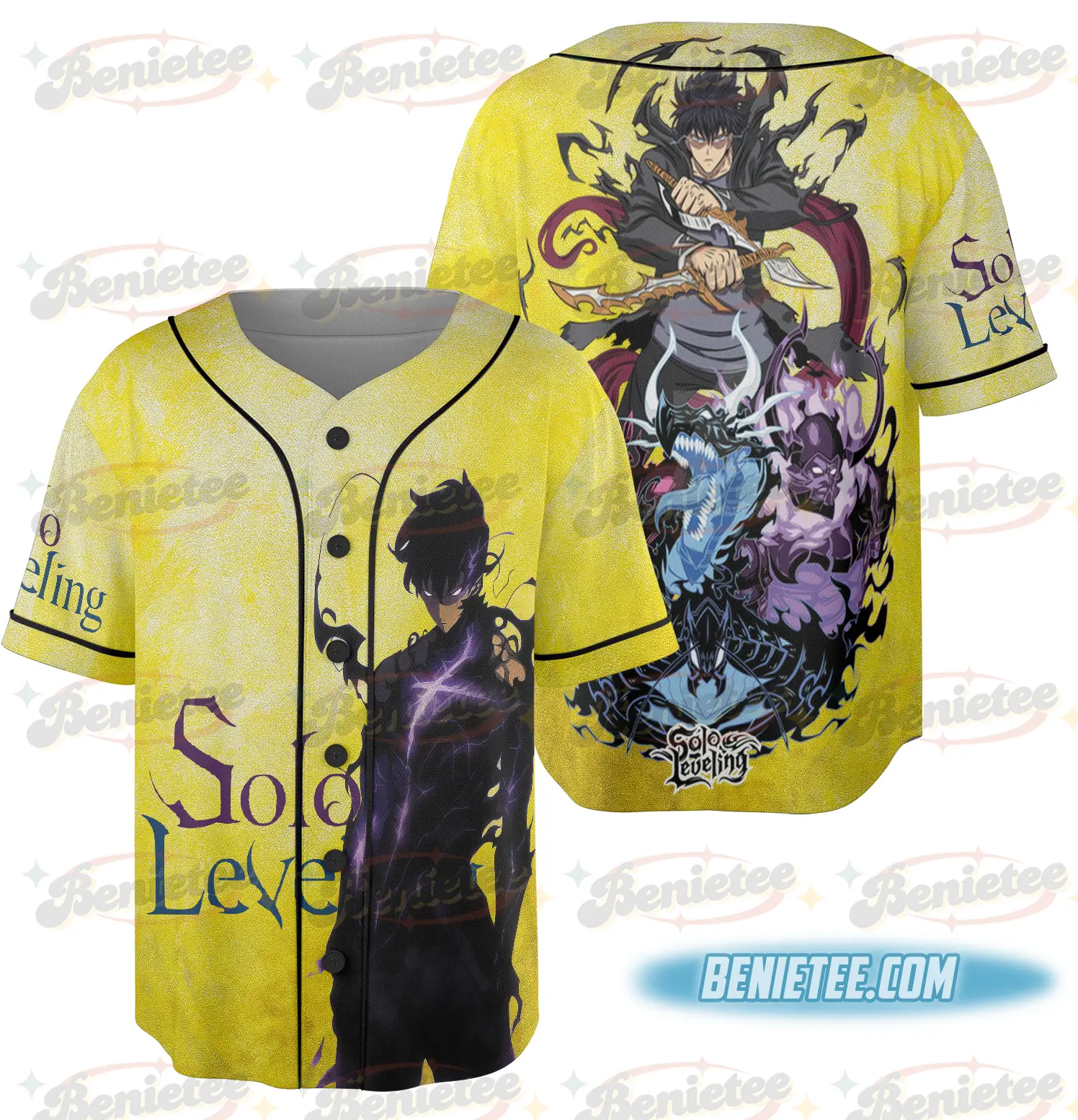 Anime Jin-Woo Sung Illustration Cosplay Baseball Jersey - Benietee Shop