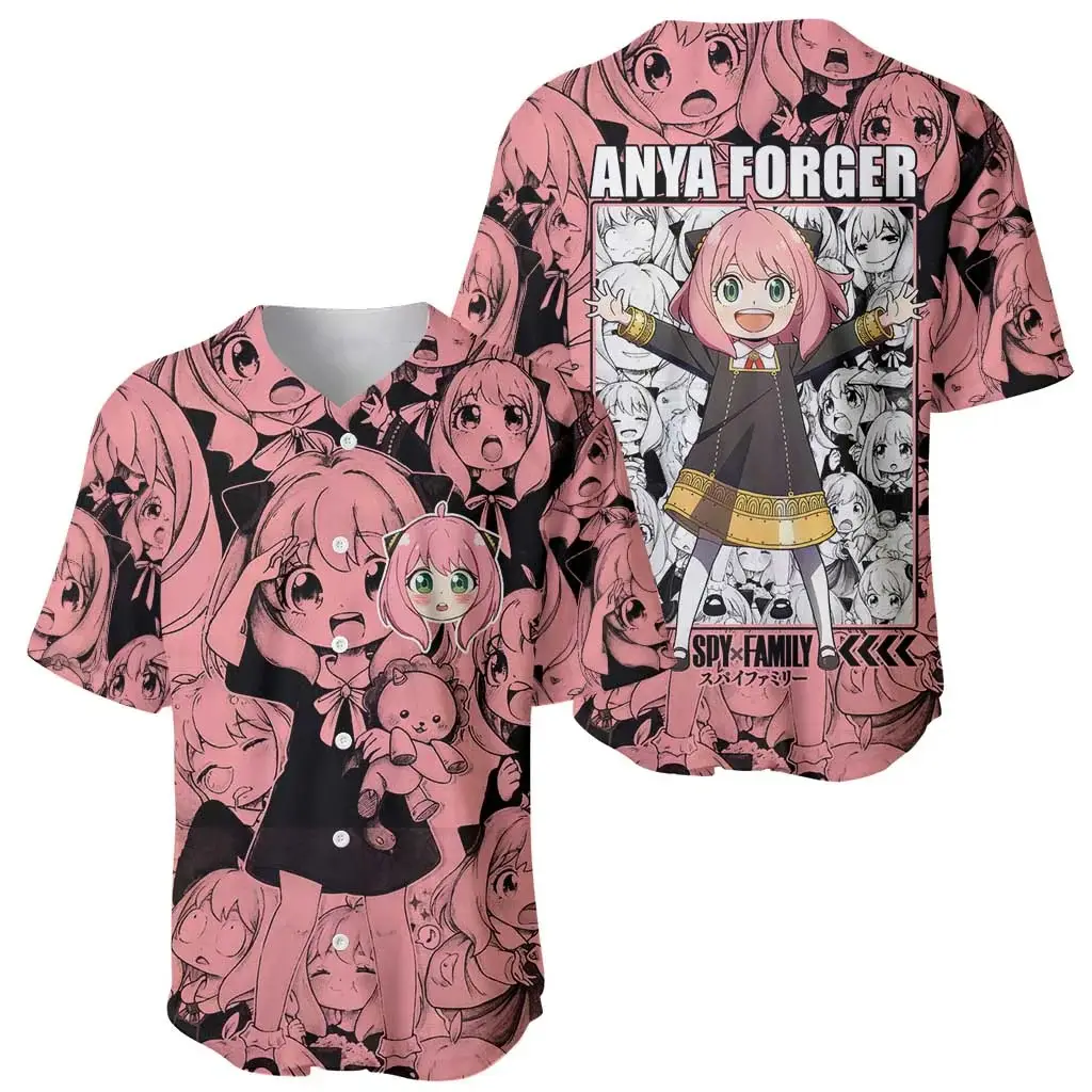 Anya Forger Bond Spy x Family Baseball Jersey Anime Mix Manga - Benietee Shop