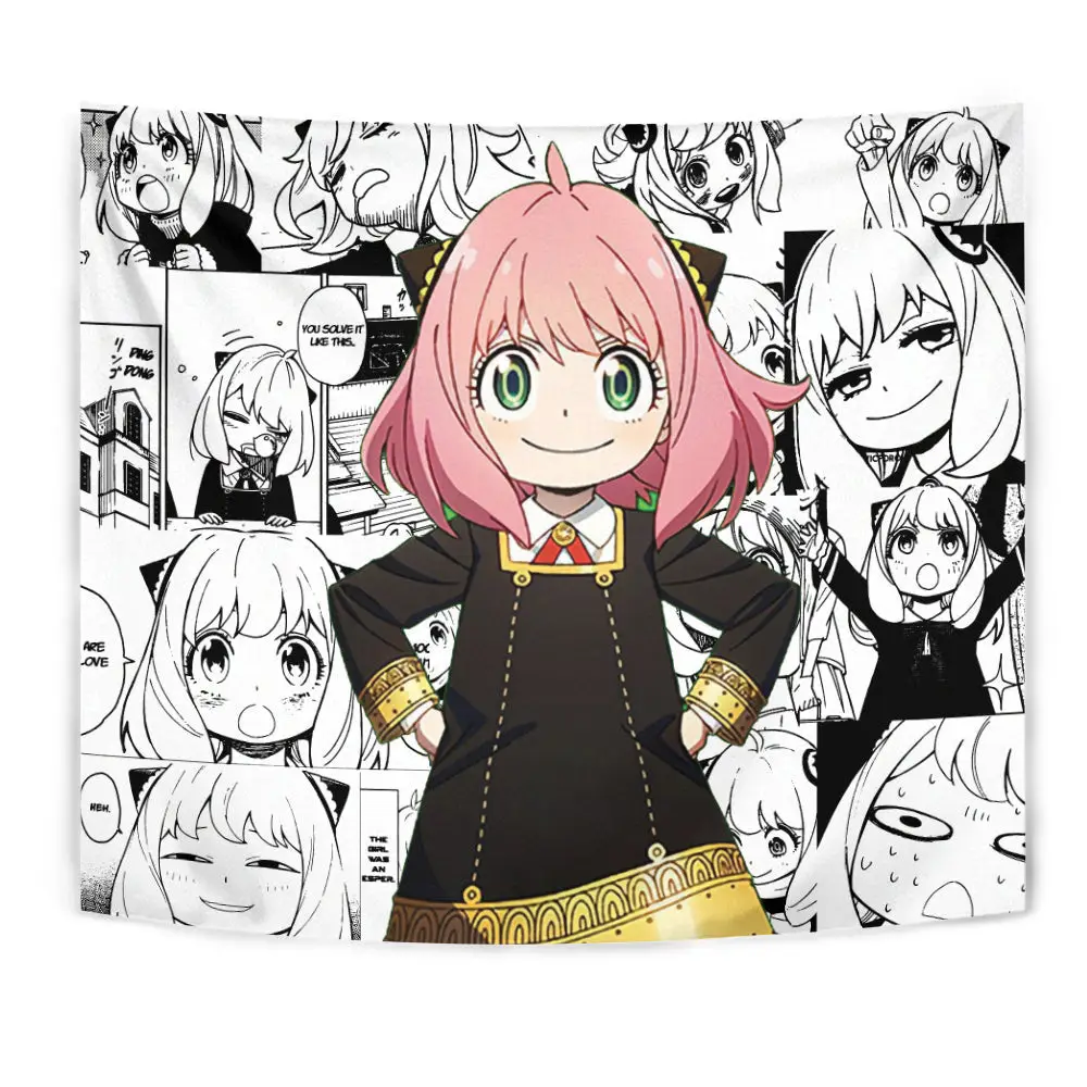 Anya Forger Tapestry Custom Anime Manga Room Wall Decor