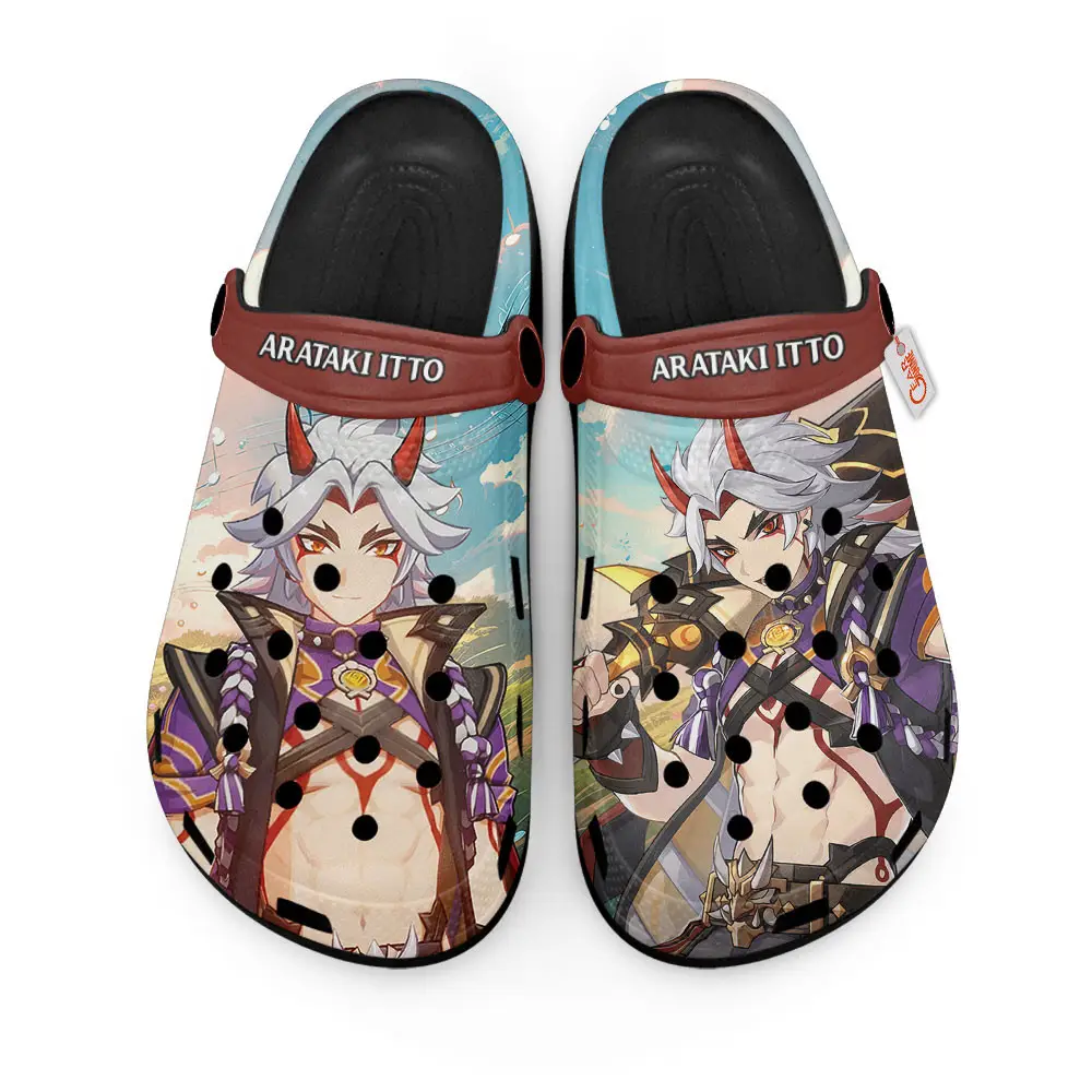 Arataki Itto Genshin Impact Edition Premium Clogs Personalized Name