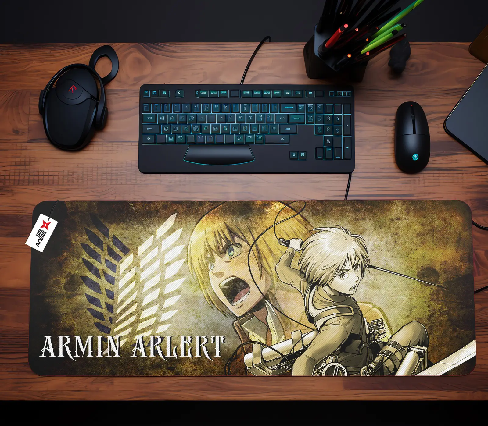 Armin Arlert Mouse Mats Personalized Name Custom