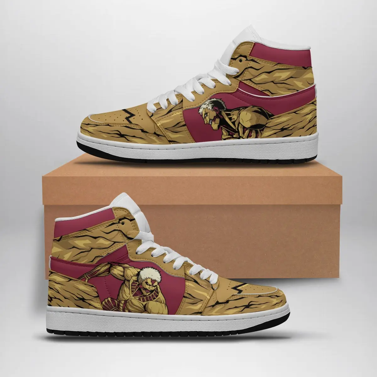 Armored Titan Attack On Titan Air Jordan 1 Shoes