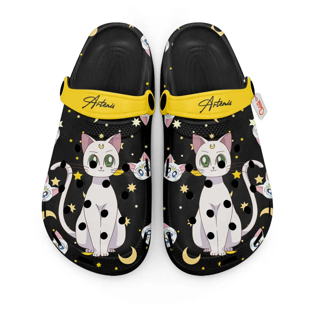 Artemis Cat Personalized Anime Clogs