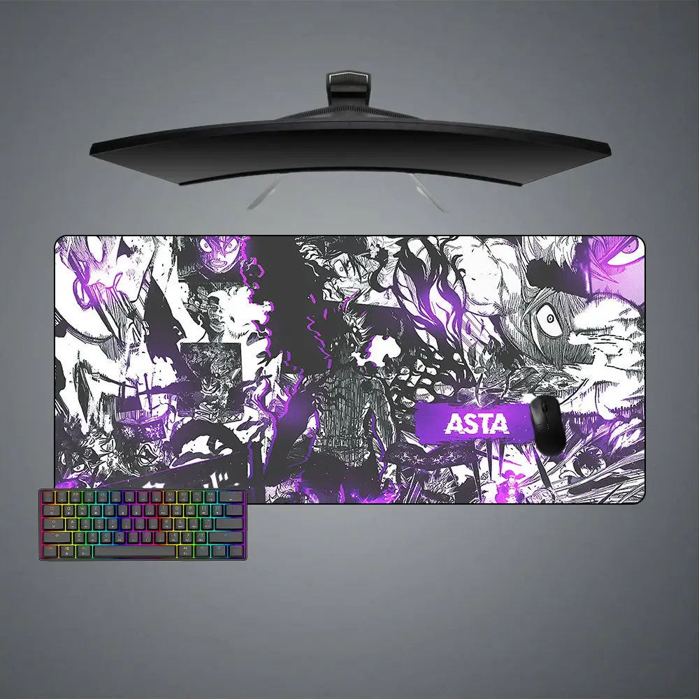 Asta Drawing DesignAnime Keyboard Mat Gaming Mouse Pad, Computer Desk Mat