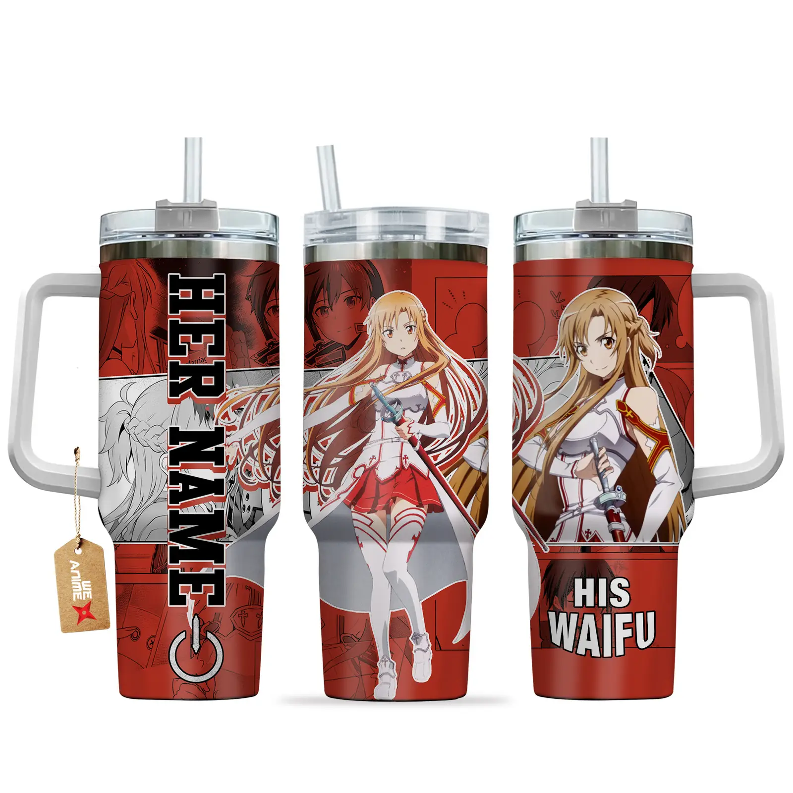 Asuna - 40oz Travel Tumbler Name - Senpai Waifu Collection