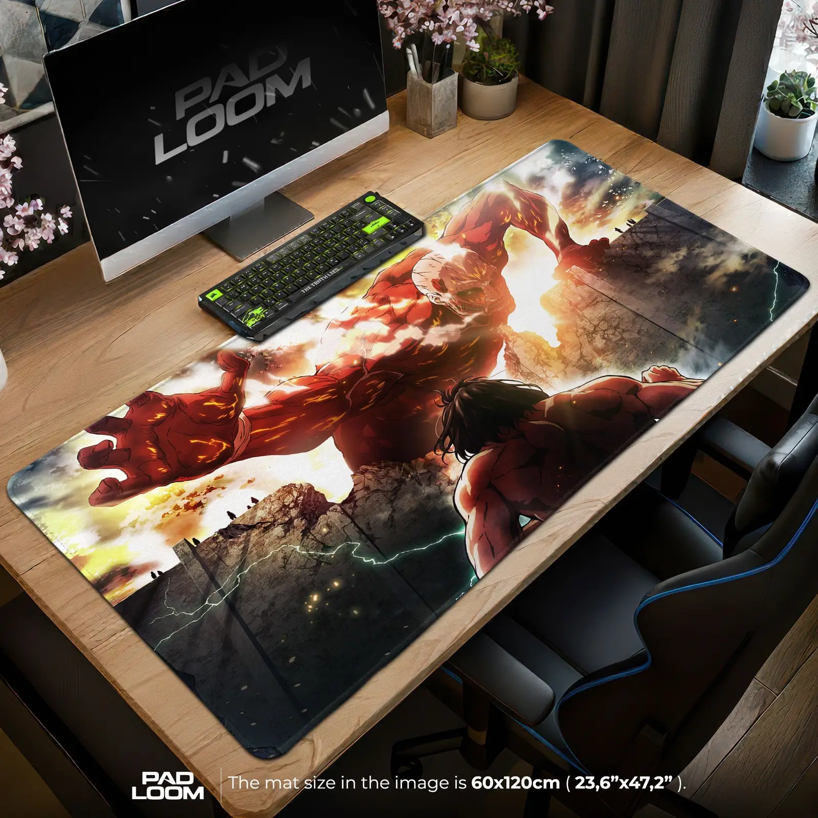 Attack on Titan Mouse Pad - Clash of Titans Anime Desk Mat