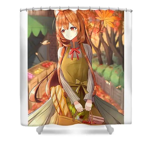 Autumn Raphtalia Rising Of The Shield Hero Shower Curtain | Anime Shower Curtains