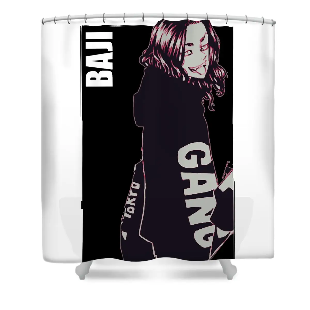 Baji - Bad guy Shower Curtain | Anime Shower Curtains