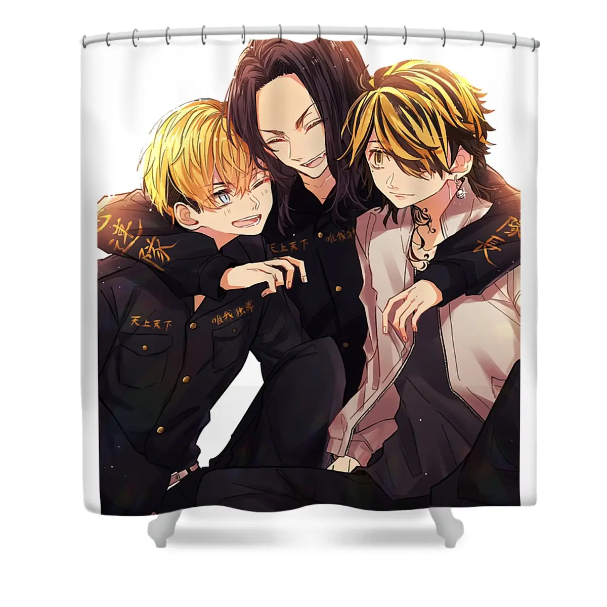 Baji - Chifuyu - Kazutora Shower Curtain | Anime Shower Curtains