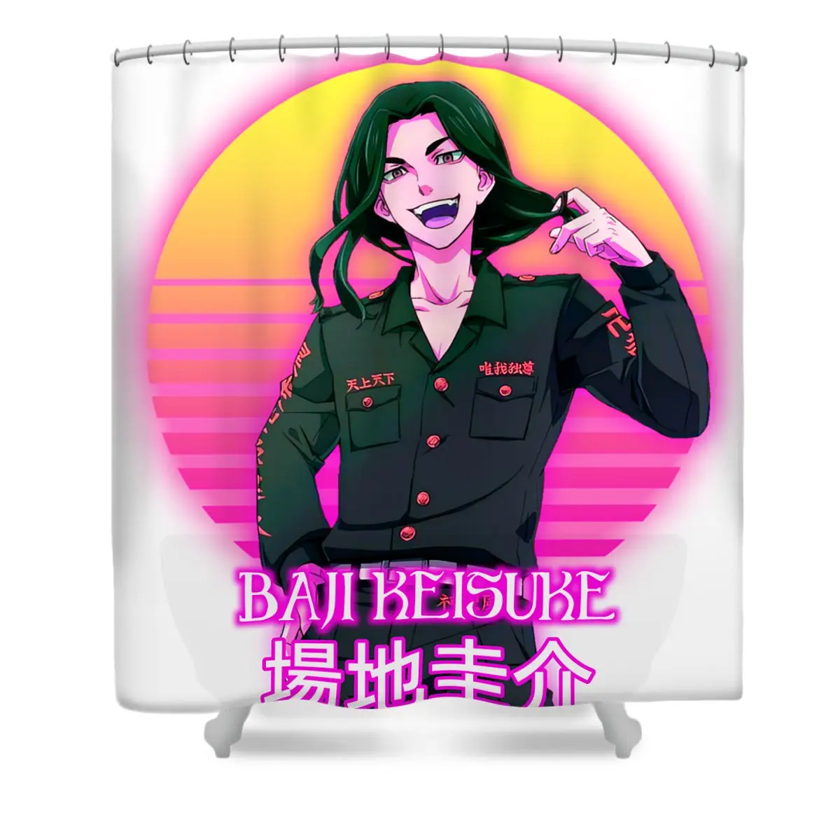 Baji Keisuke Shower Curtain | Anime Shower Curtains