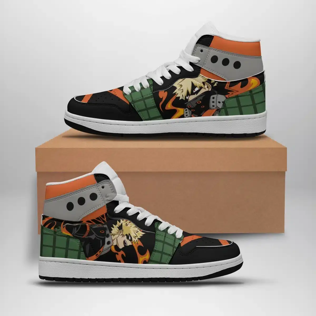 Bakugo Explosion My Hero Academia Air Jordan 1 Shoes