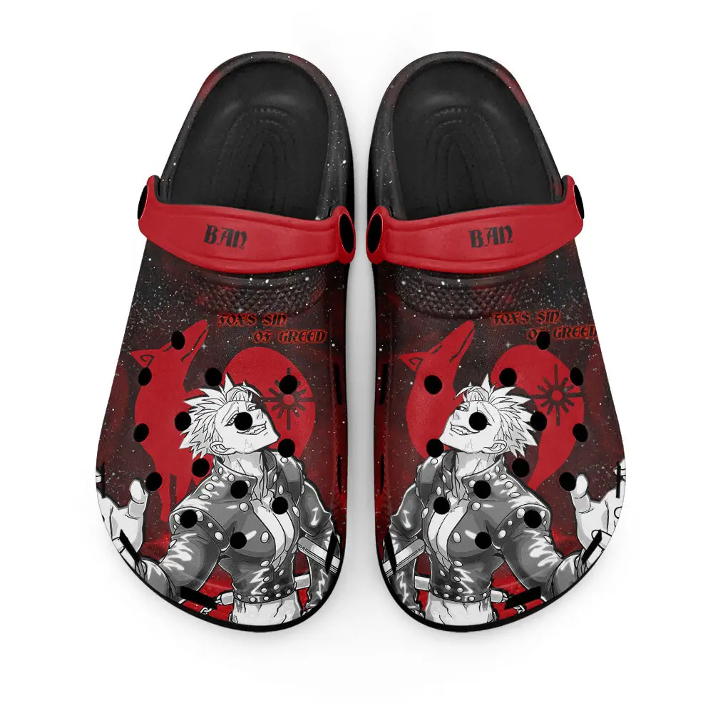 Ban Greed Personalized Anime Clogs