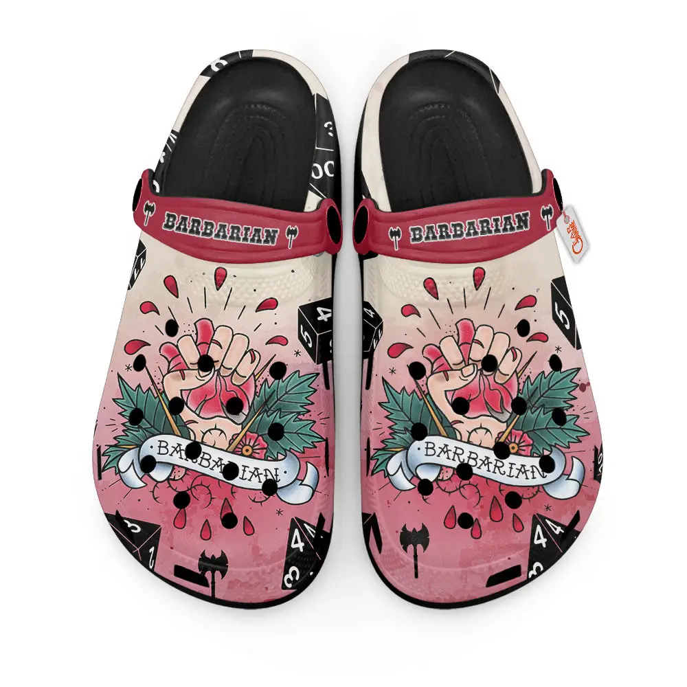 Barbarian Dungeons And Dragons Personalized Premium EVA Clogs