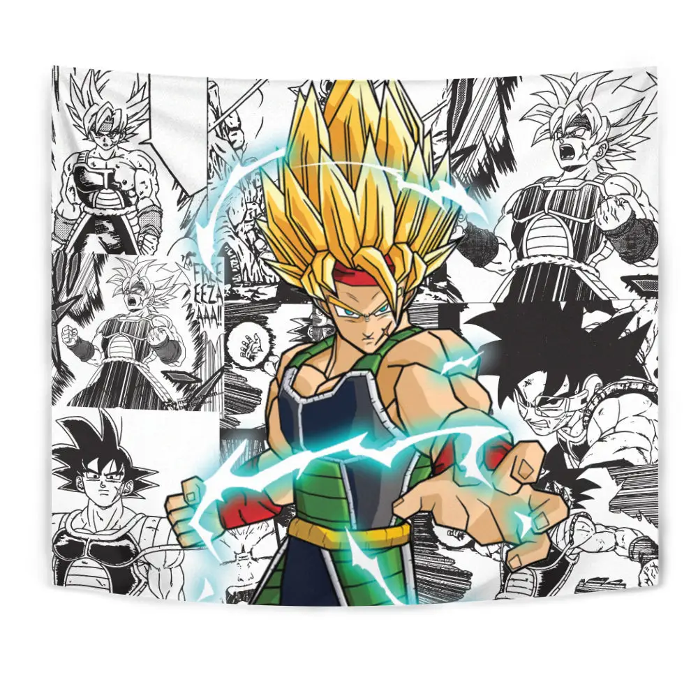 Bardock SSJ Tapestry Custom Anime Manga Wall Decor
