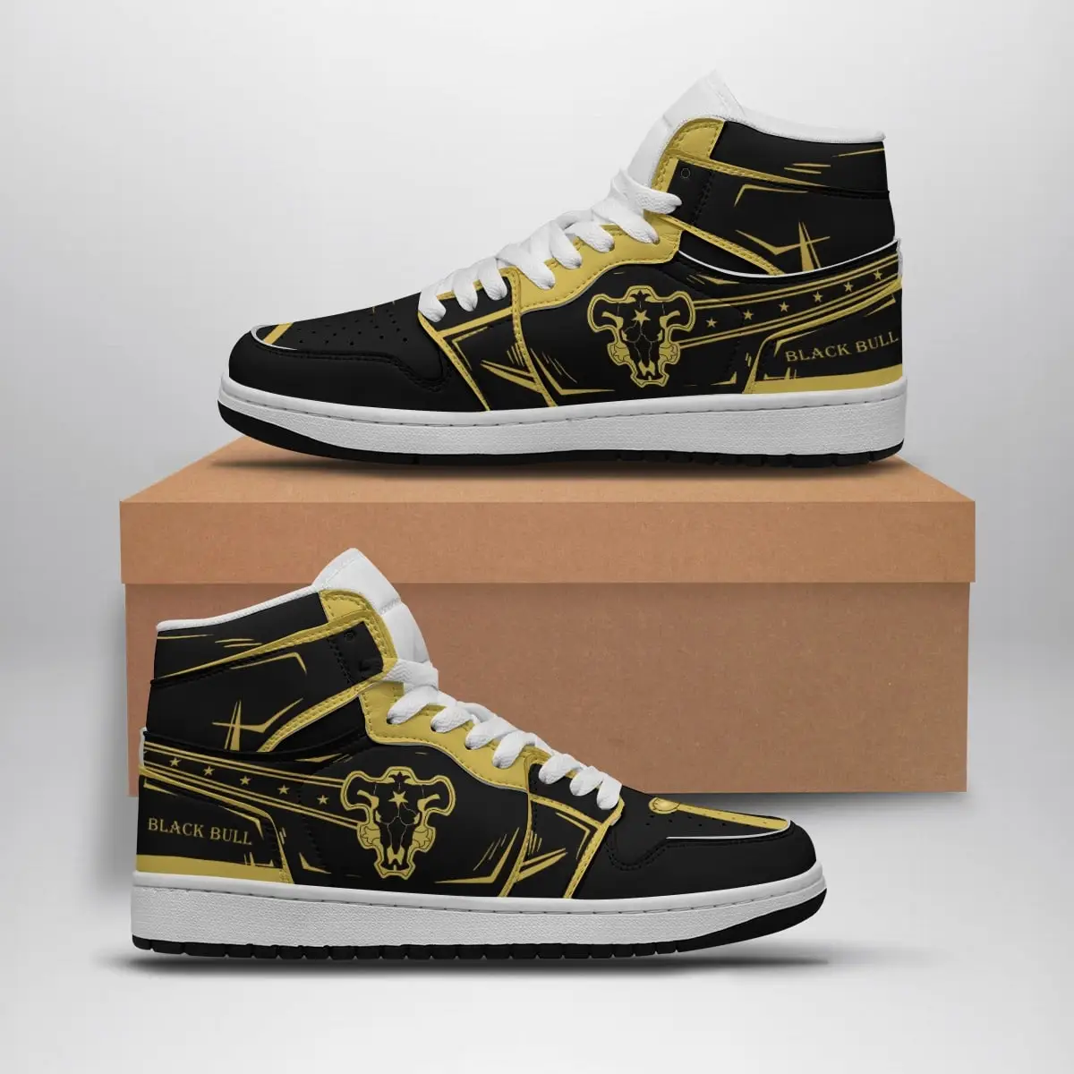 Black Bull Black Clover Air Jordan 1 Shoes