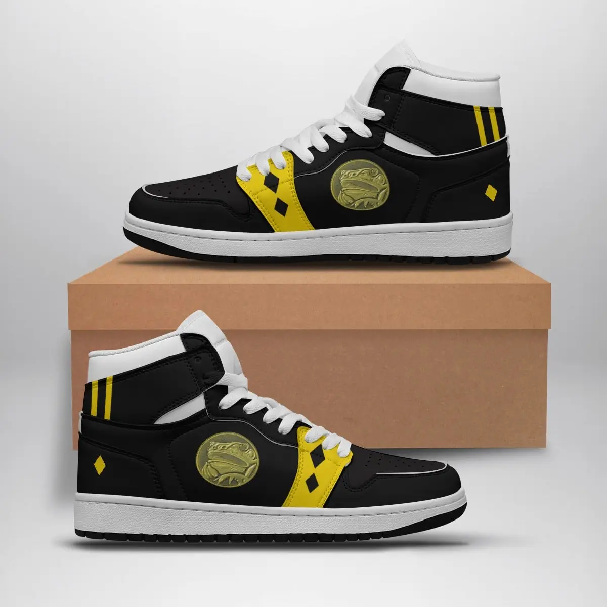 Black Ranger Ninjetti Power Rangers Air Jordan 1 Shoes