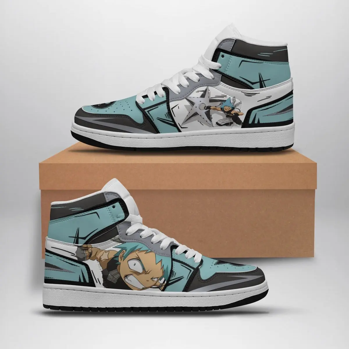 Black Star Soul Easter Air Jordan 1 Shoes