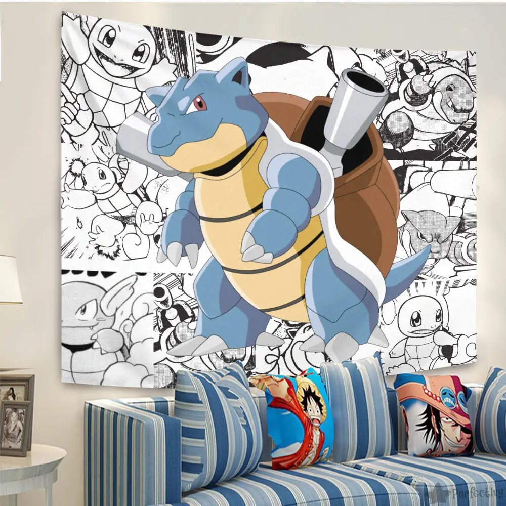 Blastoise Tapestry Manga Style
