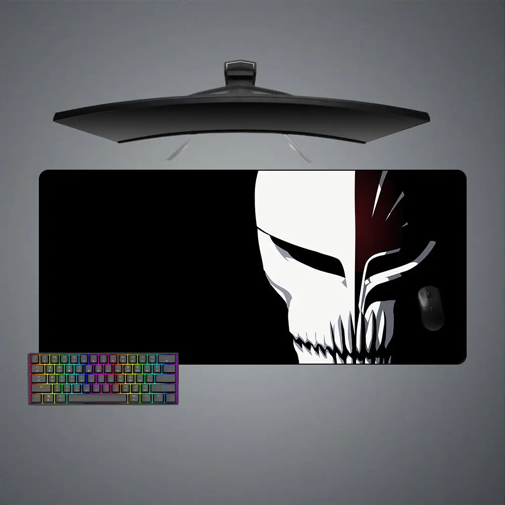 Bleach Hollow Mask DesignAnime Keyboard Mat Gaming Mouse Pad, Computer Desk Mat