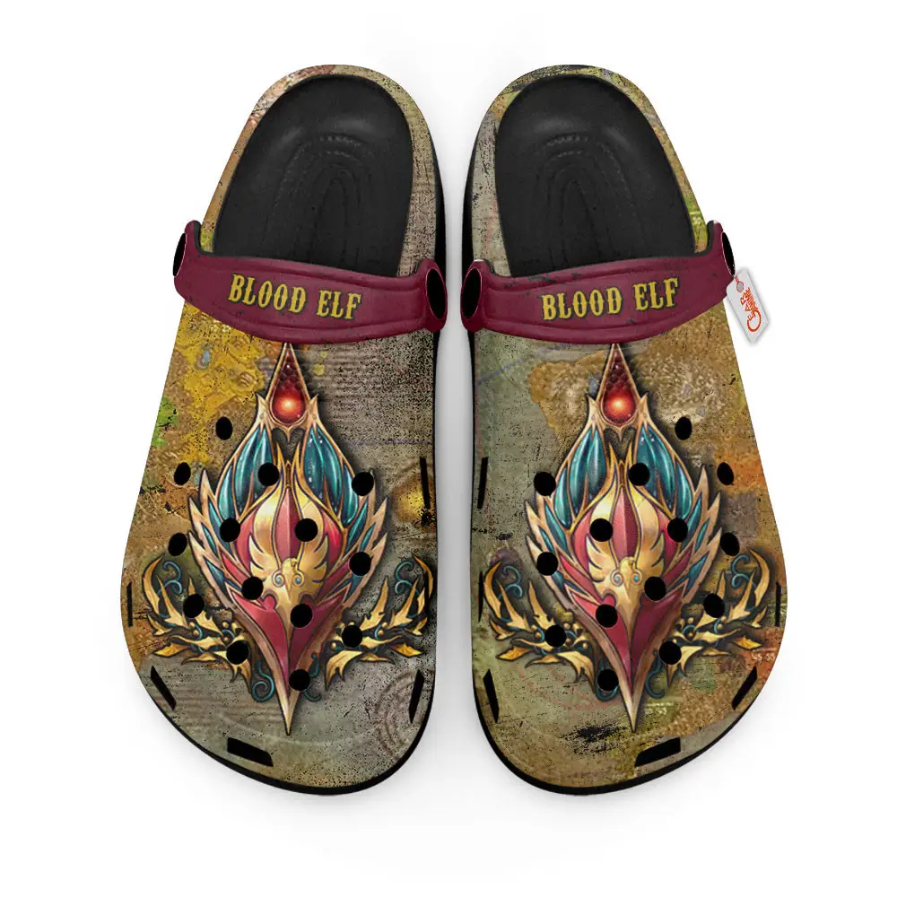 Blood Elf World Of Warcraft Premium EVA Clogs Custom Name