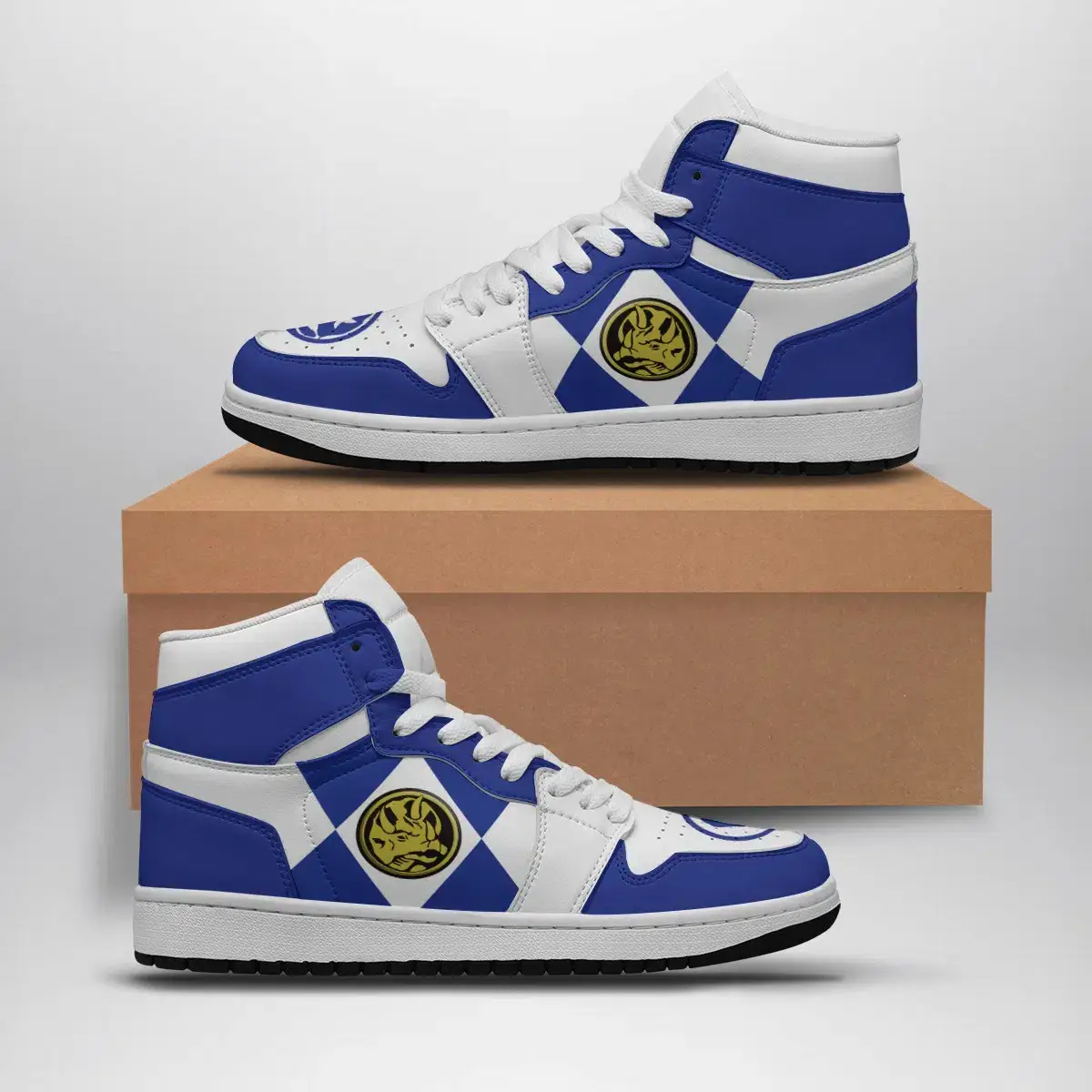 Blue Ranger Mighty Morphin Power Rangers Air Jordan 1 Shoes