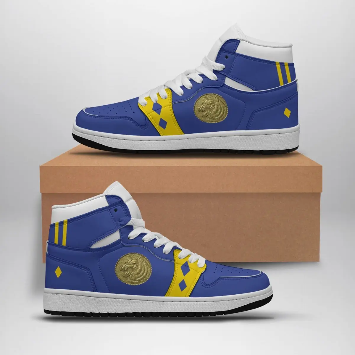 Blue Ranger Ninjetti Power Rangers Air Jordan 1 Shoes