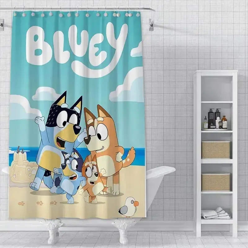 Bluey Family Shower Curtain