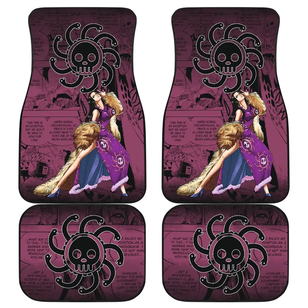 Boa Hancock One Piece Car Floor Mats Manga Mixed Anime