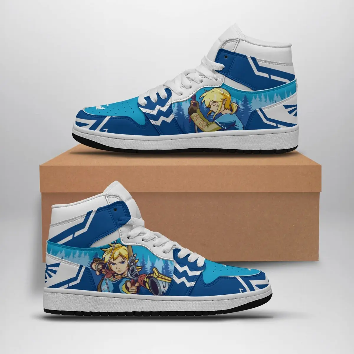 Breath of the Wild Style Zelda Air Jordan 1 Shoes