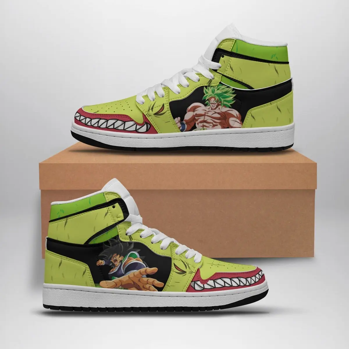 Broly and Ba Dragon Ball Z Air Jordan 1 Shoes