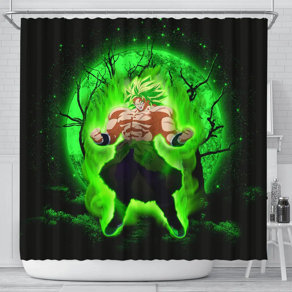Broly Anime Moonlight Shower Curtain