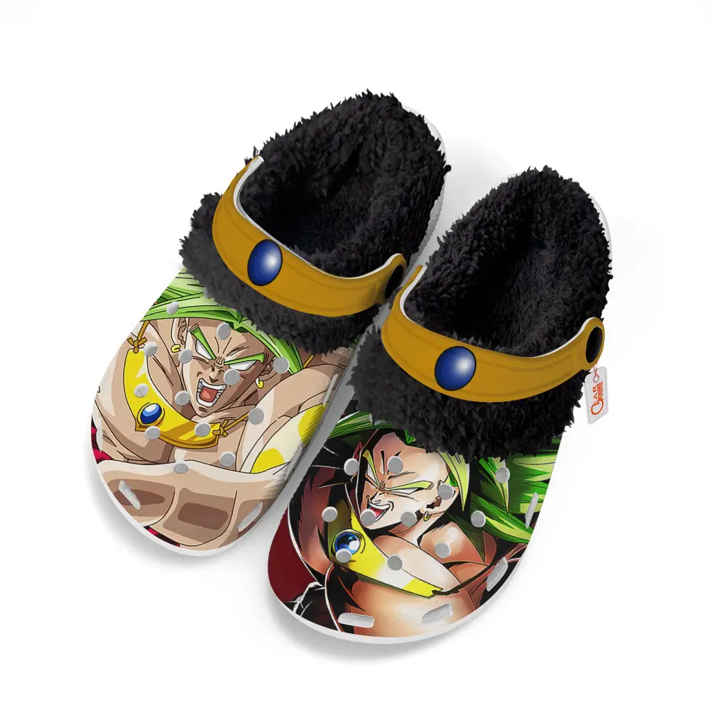 Broly Legendary Super Saiyan Fleece-Lined Clogs