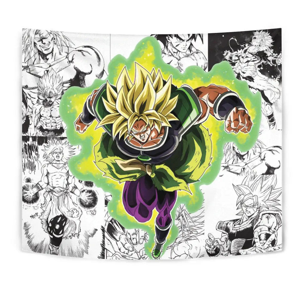 Broly Tapestry Custom Anime Manga Wall Decor