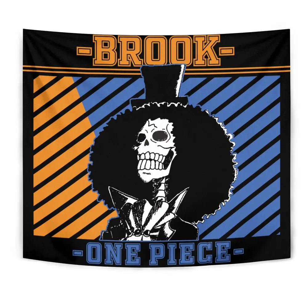 Brook Tapestry Custom Manga Style Anime Wall Decor