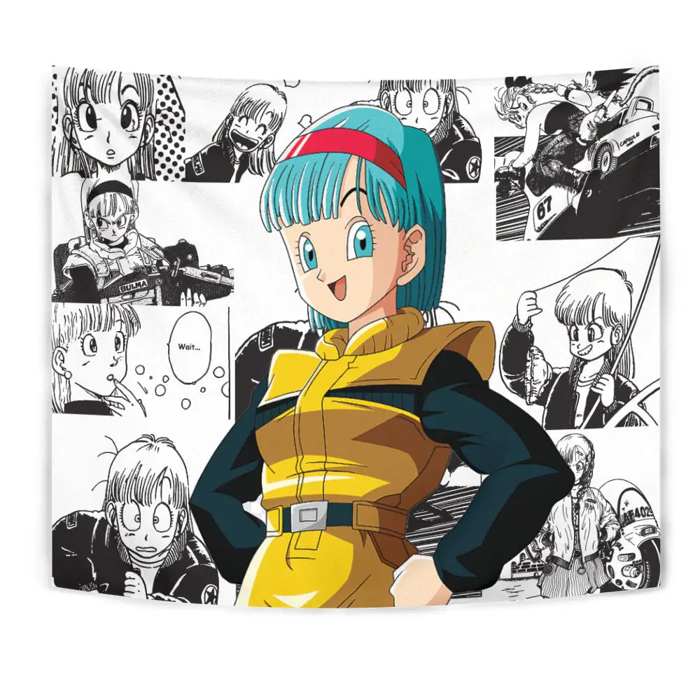 Bulma Tapestry Custom Anime Manga Wall Decor