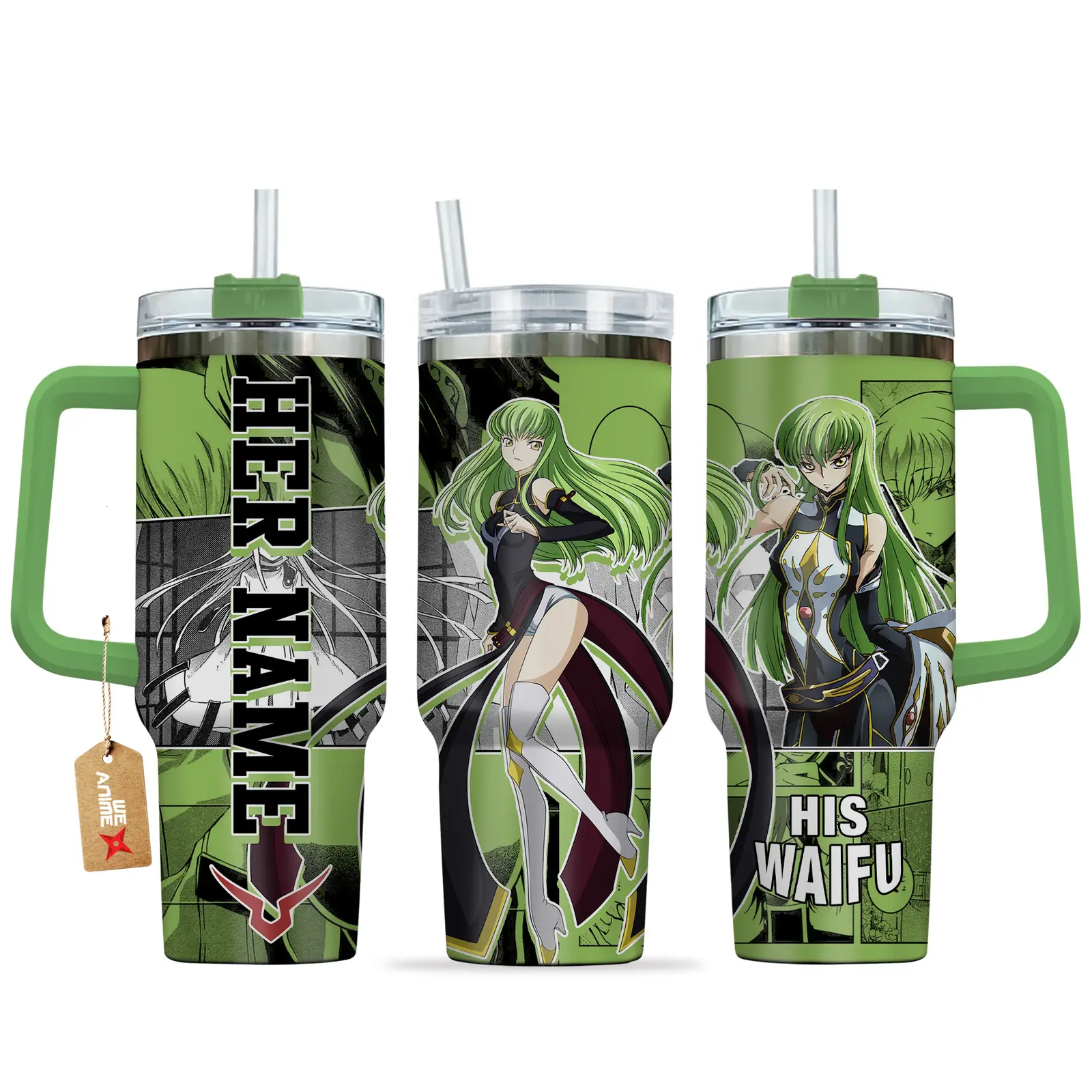 C.C. - 40oz Travel Tumbler Name - Senpai Waifu Collection