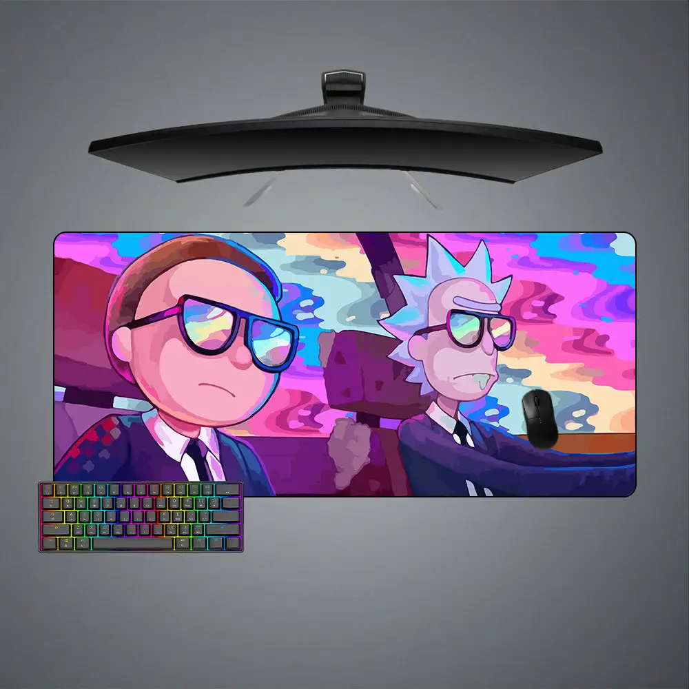 Cartoon Drive DesignAnime Keyboard Mat Gaming Mouse Pad, Computer Desk Mat