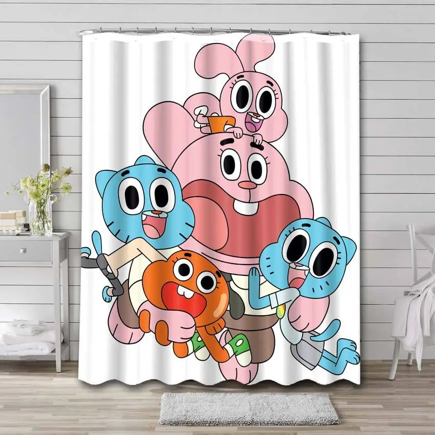 Cartoon Watterson Cat Shower Curtain