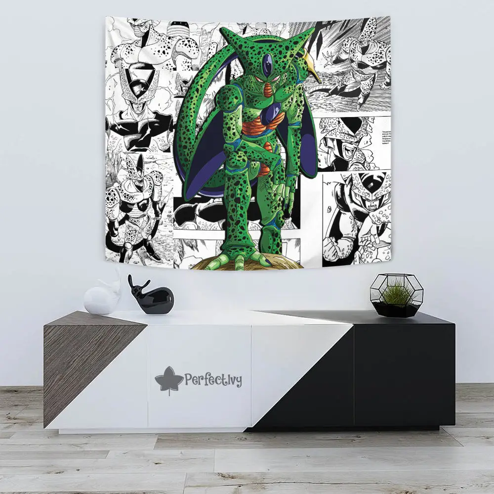 Cell 1st Form Tapestry Custom Anime Manga Wall Decor