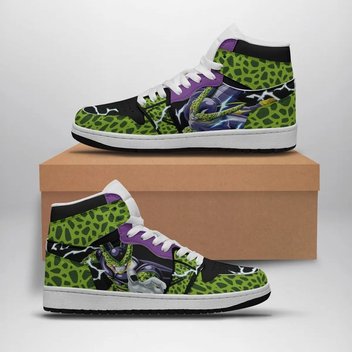 Cell Dragon Ball Z Air Jordan 1 Shoes