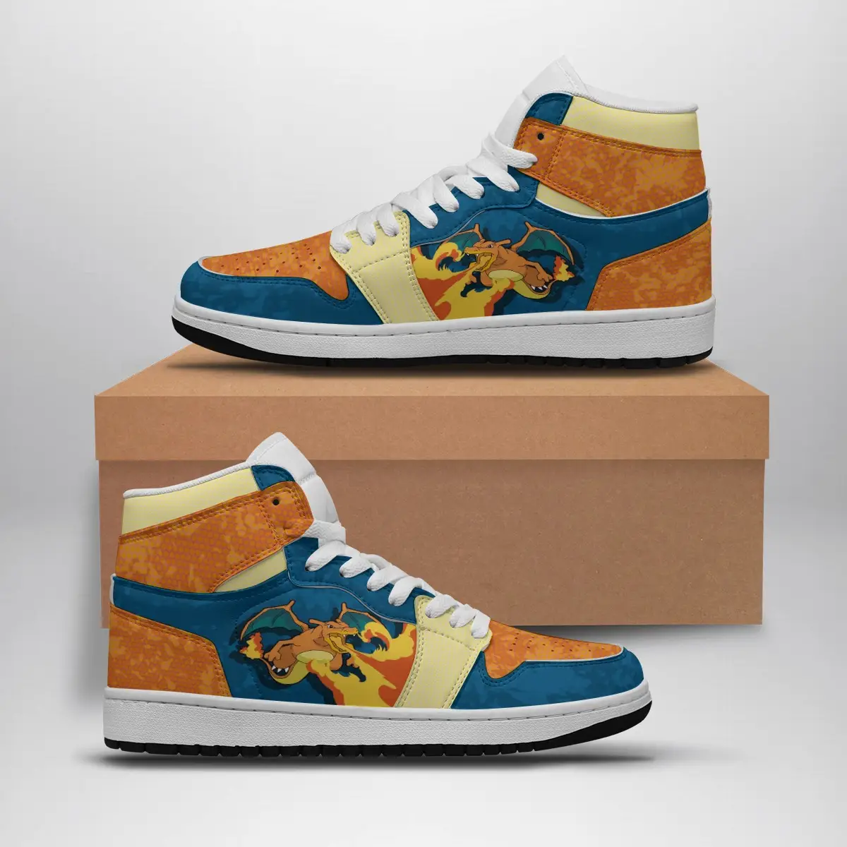 Charizard Attack Pokemon Air Jordan 1 Shoes