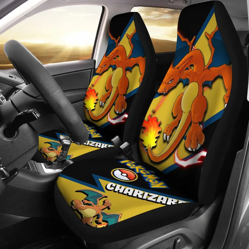 Charizard Car Seat Covers Custom Anime Car Accessories