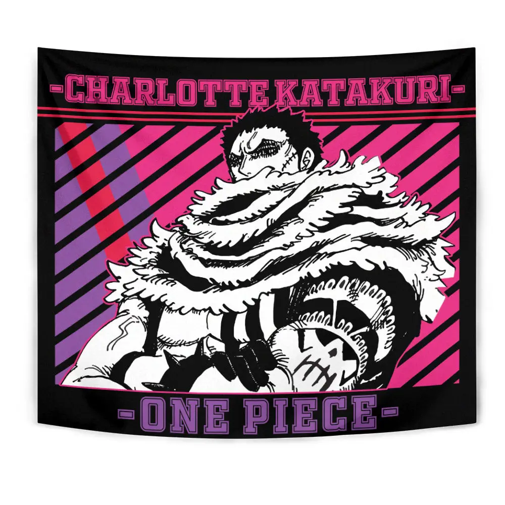 Charlotte Katakuri Tapestry Custom Anime Bedroom Living Room Home Decoration