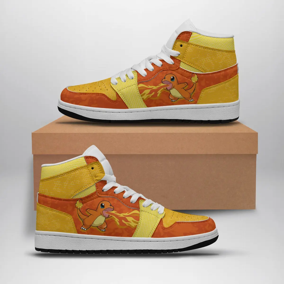 Charmander Attack Pokemon Air Jordan 1 Shoes