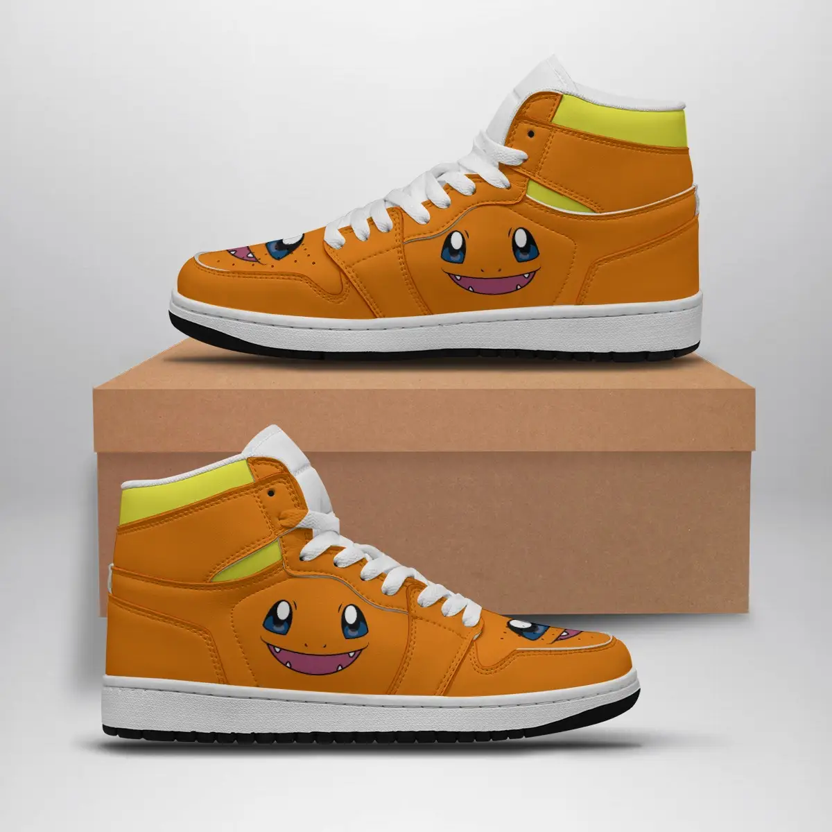 Charmander Face Pokemon Air Jordan 1 Shoes