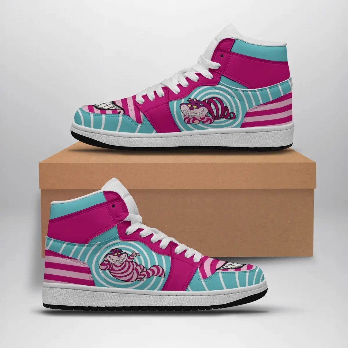 Cheshire Cat Alice in Wonderland Disney Air Jordan 1 Shoes