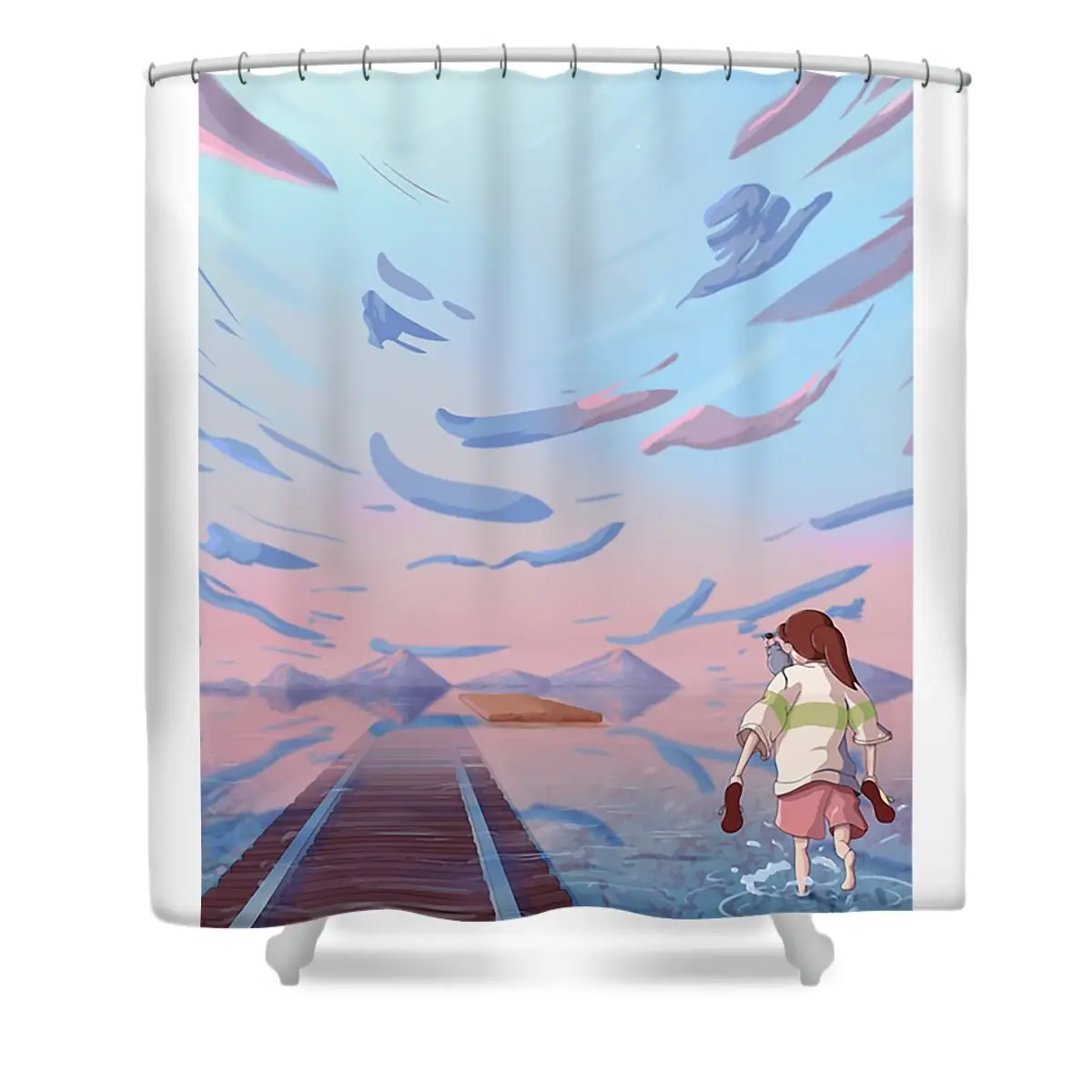 Chihiro Fantasy Shower Curtain | Anime Shower Curtains