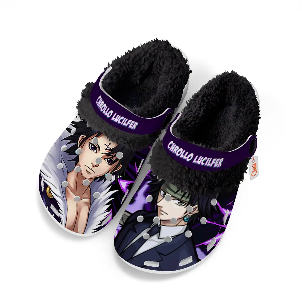Chrollo Lucilfer Fleece-Lined Clogs Custom Name